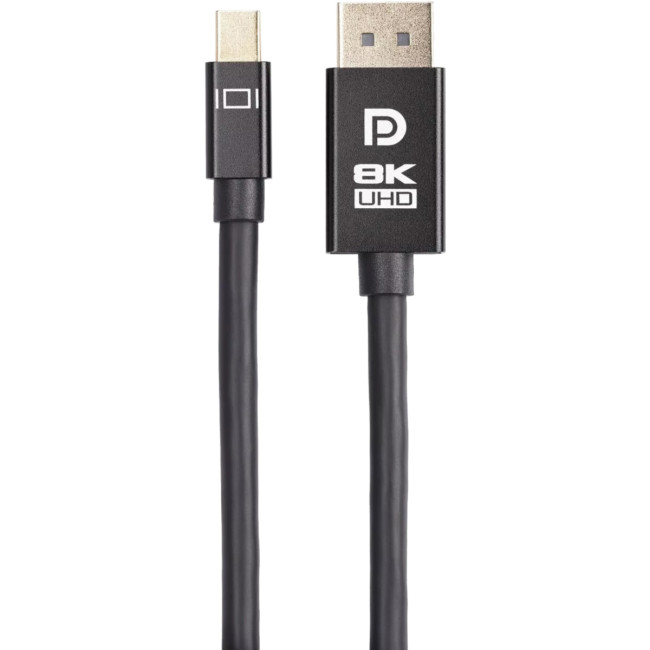 Кабель 1.4V Mini DisplayPort M <--> Display Port M 1,8м  4K@120HZ 8K@60HZ Telecom (TA683M-1.8M) VCOM TA683M-1.8M