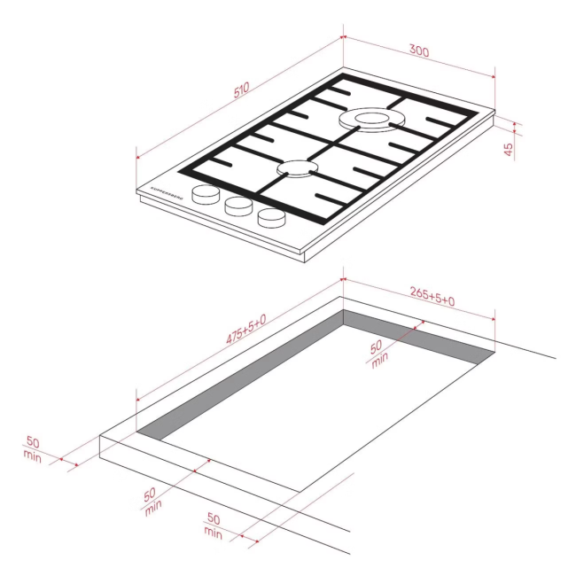 Варочная поверхность Kuppersberg Kuppersberg FG 36 W