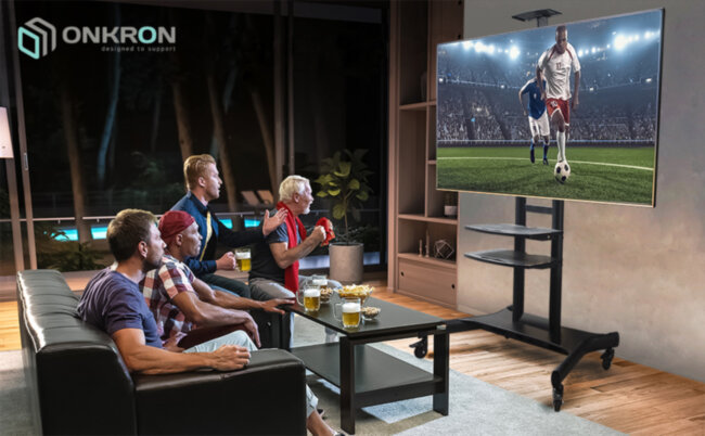 Мобильная стойка ONKRON на 1 ТВ ONKRON TS1881 Black