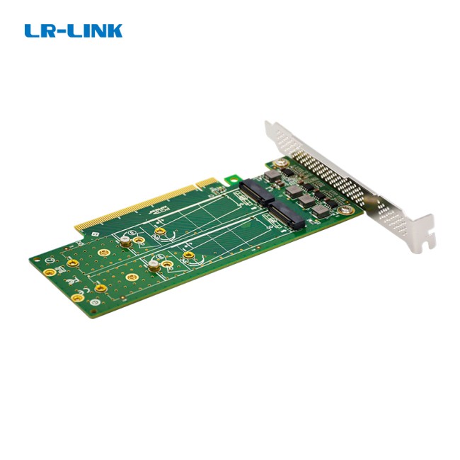 Адаптер для SSD LR-Link PCIe x16 to 4-Port M.2 NVMe SSD Adapter