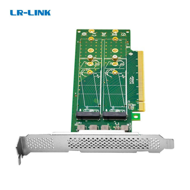 Адаптер для SSD LR-Link PCIe x16 to 4-Port M.2 NVMe SSD Adapter