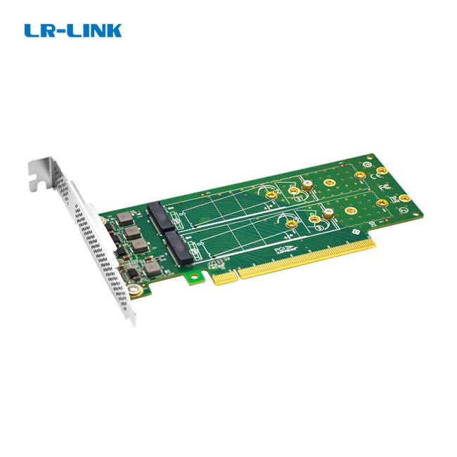 Адаптер для SSD LR-Link PCIe x16 to 4-Port M.2 NVMe SSD Adapter