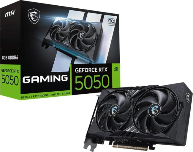 Видеокарта MSI RTX 5050 8G GAMING OC Видеокарта MSI RTX 5050 8G GAMING OC
