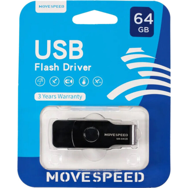 USB2.0 64GB Move Speed М4 черный Move Speed M4-64G
