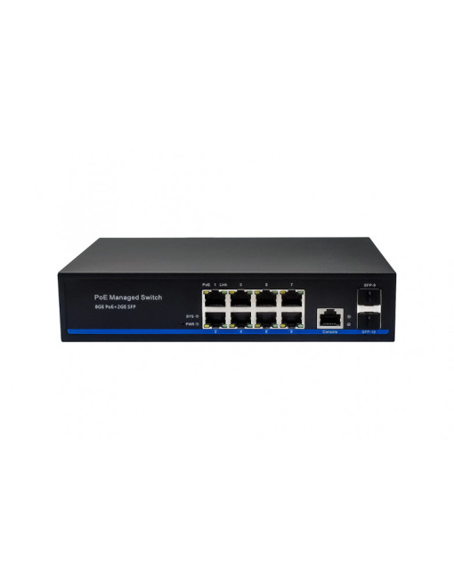 Управляемый L2 PoE коммутатор Gigabit Ethernet NST NS-SW-8G2G-PL Управляемый L2 PoE коммутатор Gigabit Ethernet NST NS-SW-8G2G-PL