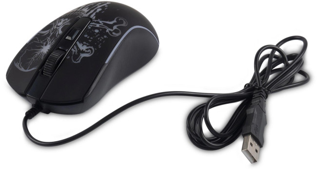 Мышь Oklick 702G черный оптическая 3600dpi USB для ноутбука 4but (1902907) Oklick 1902907