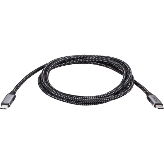 Кабель USB3.2 Gen2X2, CM->CM, 20Gbs, 100WT, 4KX60Hz, All shell, 1.8m  VCOM <CU420M-1.8M> VCOM CU420M-1.8M