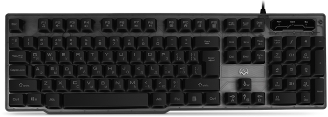 Игровая клавиатура KB-G8500 (104 кл, 12 Fn  функций, прозрач. корп.,подсв, мет. основание ) Sven KB-G8500