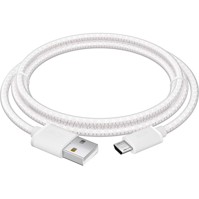 GCR Кабель 1.0m MicroUSB, бело-розовый, белые коннекторы, быстрая зарядка, 28/24 AWG, GCR-54450 Кабель Greenconnect 1.0 м (GCR-54450) GCR Кабель 1.0m MicroUSB, бело-розовый, белые коннекторы, быстрая зарядка, 28/24 AWG, GCR-54450 Кабель Greenconnect 1.0 м (GCR-54450)