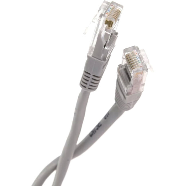 Патчкорд литой "Telecom" UTP кат.5е 3,0м серый VCOM NA102--3M Патчкорд литой "Telecom" UTP кат.5е 3,0м серый VCOM NA102--3M