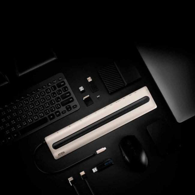 Многопортовая док-станция с портом USB-C и функцией сквозной передачи питания (Power Pass-Through) ATEN UH3237 Многопортовая док-станция с портом USB-C и функцией сквозной передачи питания (Power Pass-Through) ATEN UH3237