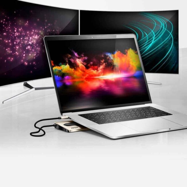 Многопортовая док-станция с портом USB-C и функцией сквозной передачи питания (Power Pass-Through) ATEN UH3237 Многопортовая док-станция с портом USB-C и функцией сквозной передачи питания (Power Pass-Through) ATEN UH3237