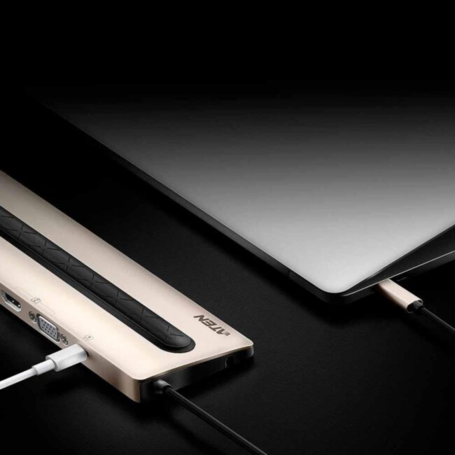 Многопортовая док-станция с портом USB-C и функцией сквозной передачи питания (Power Pass-Through) ATEN UH3237 Многопортовая док-станция с портом USB-C и функцией сквозной передачи питания (Power Pass-Through) ATEN UH3237