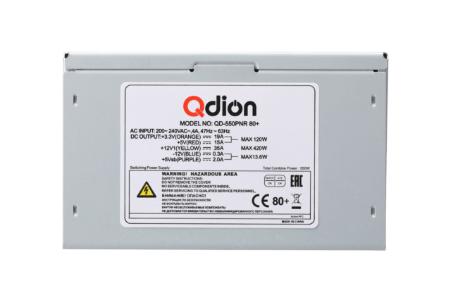 Блок питания 550Вт FSP QDION QD-550PNR 80+ ATX Блок питания 550Вт FSP QDION QD-550PNR 80+ ATX