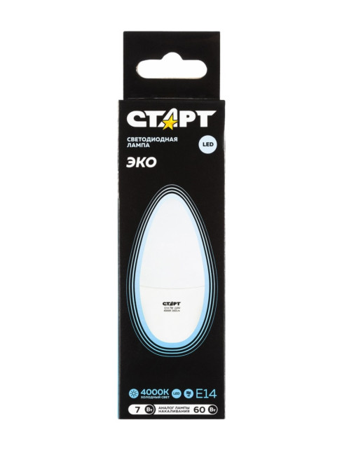 Лампа светодиодная СТАРТ свеча E14 7W 40WS Лампа светодиодная СТАРТ свеча E14 7W 40WS Лампа светодиодная СТАРТ свеча E14 7W 40WS Лампа светодиодная СТАРТ свеча E14 7W 40WS