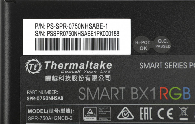 Блок питания Thermaltake PS-SPR-0750NHSABE-1 Блок питания Thermaltake PS-SPR-0750NHSABE-1