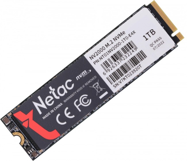 Накопитель SSD Netac NT01NV2000-1T0-E4X Накопитель SSD Netac NT01NV2000-1T0-E4X