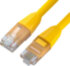 GCR Патч-корд прямой 3.0m LSZH UTP кат.6, желтый, 24 AWG, литой без фиксатора, ethernet high speed, RJ45, T568B Greenconnect RJ45(m) - RJ45(m) Cat. 6 U/UTP LSZH 3м