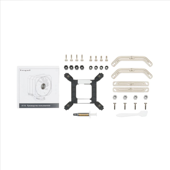 Кулер для процессора HSPD CPU Cooler A116-BKA BLACK ARGB cover