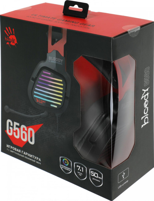 Наушники с микрофоном A4Tech G560 SPORTS RED Наушники с микрофоном A4Tech G560 SPORTS RED