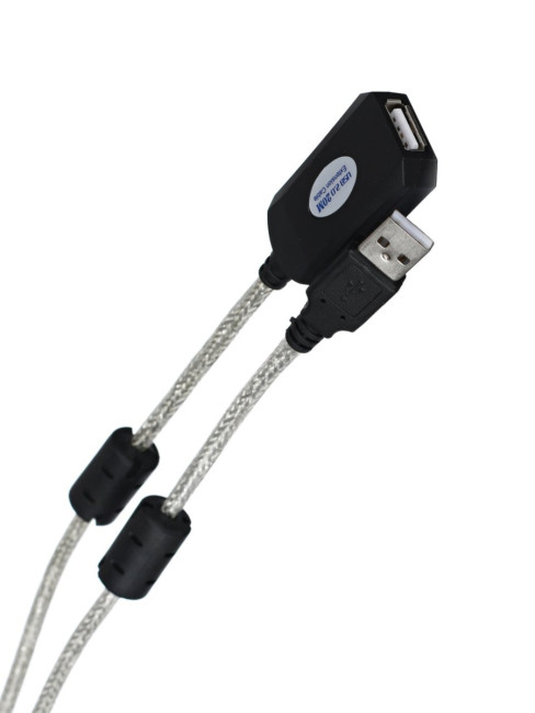 Кабель-адаптер USB2.0-repeater, удлинительный активный <Am-->Af> 20м VCOM <VUS7049-20M> VCOM USB 2.0 Type-AM - USB 2.0 Type-AF 20м