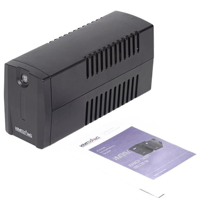 ИБП ЮНИОР СМАРТ 600, 600/360 ВА/Вт, LED, USB, SCHUKOx2 Импульс JS60114