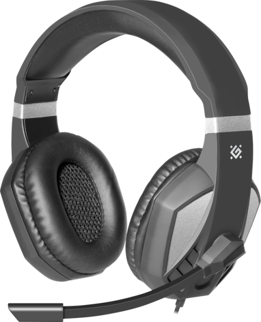 Defender Игровая гарнитура Zeyrox черный+серый, кабель 1.8 м Defender 64550 Defender Игровая гарнитура Zeyrox черный+серый, кабель 1.8 м Defender 64550