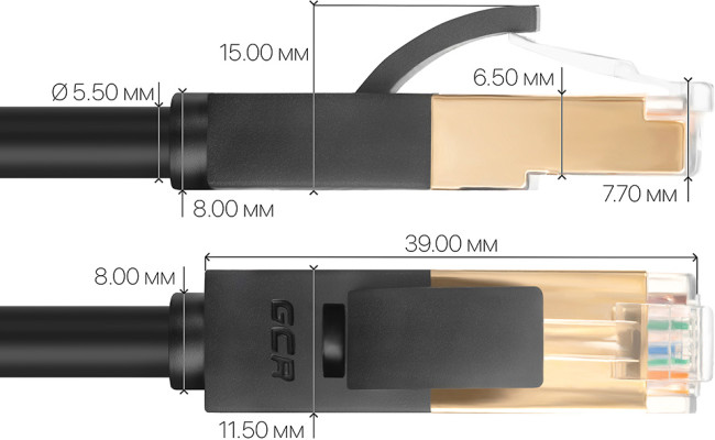 Greenconnect Патч-корд PROF прямой 0.1m, FTP медь кат.6, черный, позолоченные контакты и коннектор, 24 AWG, Deluxe GCR-LNCG626-0.1m, ethernet high speed 10 Гбит/с, RJ45, T568B Greenconnect RJ45(m) - RJ45(m) Cat. 6 F/UTP PVC 0.1м чёрный Greenconnect Патч-корд PROF прямой 0.1m, FTP медь кат.6, черный, позолоченные контакты и коннектор, 24 AWG, Deluxe GCR-LNCG626-0.1m, ethernet high speed 10 Гбит/с, RJ45, T568B Greenconnect RJ45(m) - RJ45(m) Cat. 6 F/UTP PVC 0.1м чёрный