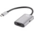 Aдаптер USB 3.1 Type-Cm --> HDMI A(f) , 4K@60Hz, PD charging, Alum Shell, VCOM <CU452A> VCOM CU452A