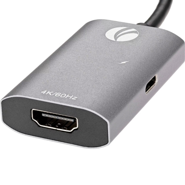 Aдаптер USB 3.1 Type-Cm --> HDMI A(f) , 4K@60Hz, PD charging, Alum Shell, VCOM <CU452A> VCOM CU452A