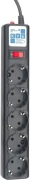 Фильтр-удлинитель Power Cube 3м д/подкл. к UPS(C14) 5 роз., 10А черный/граффит Электрическая мануфактура SPG5-B3