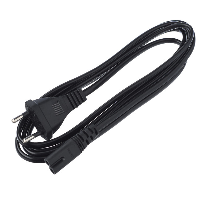 Кабель питания GoPower евровилка-C7 (2-pin) 1.8м ПВХ 0.75мм черный (1/300) GoPower евровилка-C7 (2-pin) 1.8м ПВХ 0.75мм черный (1 / 300)