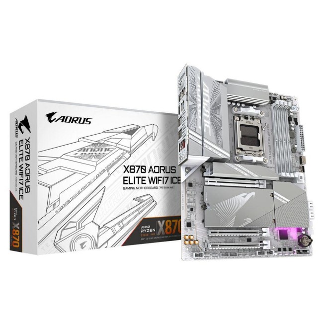 Материнская плата Gigabyte X870 AORUS ELITE WIFI7 ICE Материнская плата Gigabyte X870 AORUS ELITE WIFI7 ICE