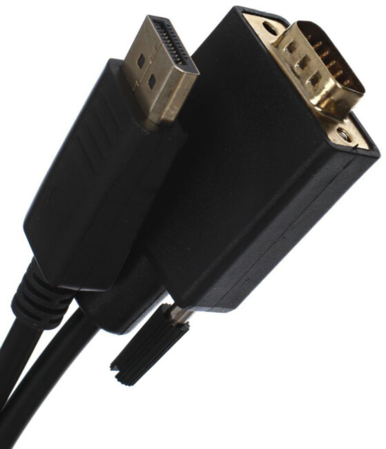 Кабель-переходник DP --> VGA_M/M 1,8м VCOM <CG607-1.8M> VCOM DisplayPort (m) to VGA (m) Кабель-переходник DP --> VGA_M/M 1,8м VCOM <CG607-1.8M> VCOM DisplayPort (m) to VGA (m)