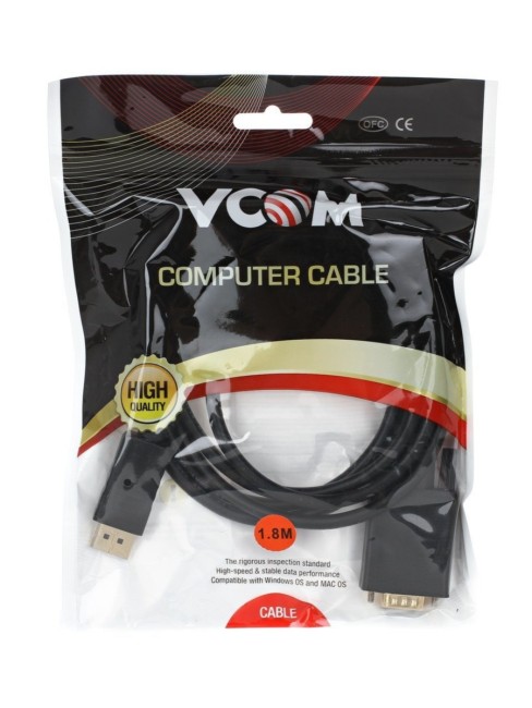 Кабель-переходник DP --> VGA_M/M 1,8м VCOM <CG607-1.8M> VCOM DisplayPort (m) to VGA (m) Кабель-переходник DP --> VGA_M/M 1,8м VCOM <CG607-1.8M> VCOM DisplayPort (m) to VGA (m)