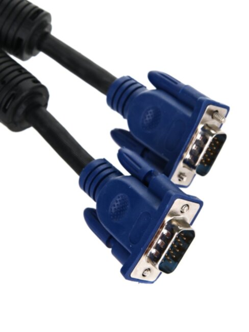 Кабель монитор-SVGA card (15M-15M) 20м 2 фильтра Aopen/Qust <ACG341AD-20M> AOpen VGA (m) - VGA (m) 20м