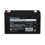 Аккумулятор свинцово-кислотный GoPower LA-6120 6V 12Ah (1/10) Аккумулятор свинцово-кислотный GoPower LA-6120 (00-00015322) Аккумулятор свинцово-кислотный GoPower LA-6120 6V 12Ah (1/10) Аккумулятор свинцово-кислотный GoPower LA-6120 (00-00015322)