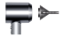 Фен для волос Dyson Supersonic HD11 серебристый Dyson HD11 392977-01 Hairdryer Pro