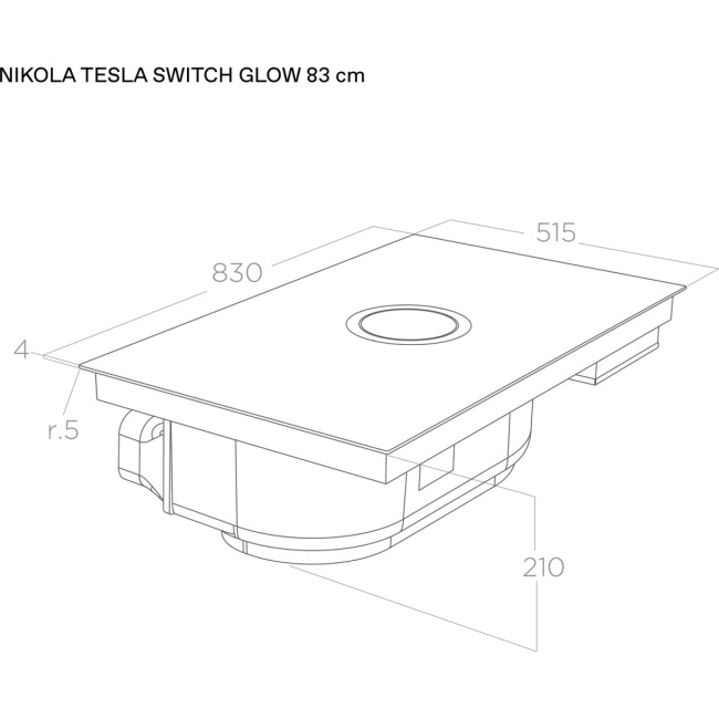 Варочная панель с вытяжкой ELICA Elica NIKOLATESLA SWITCH GLOW EVO BL/A/83-PRF0196335 Варочная панель с вытяжкой ELICA Elica NIKOLATESLA SWITCH GLOW EVO BL/A/83-PRF0196335