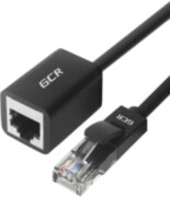 Greenconnect Удлинитель патч-корда прямой 3.0m, FTP медь, кат.6, черный, никелированный коннектор, 24 AWG, Premium ethernet high speed 10 Гбит/с, RJ45, T568B, GCR-51800 Greenconnect RJ45(m) - RJ45(f) Cat. 6 F/UTP PVC 3м чёрный