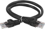 ITK Коммутационный шнур кат. 5Е UTP LSZH 3м черный ITK RJ45(m) - RJ45(m) Cat. 5e U/UTP LSZH 3м черный