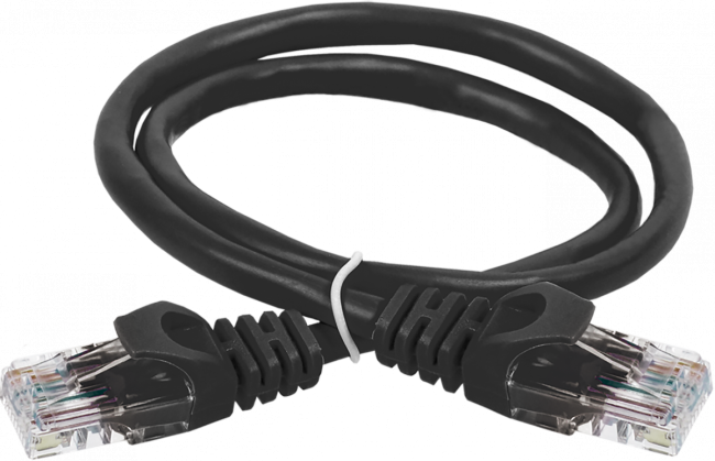 ITK Коммутационный шнур кат. 5Е UTP LSZH 3м черный ITK RJ45(m) - RJ45(m) Cat. 5e U/UTP LSZH 3м черный