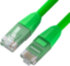 GCR Патч-корд прямой 1.0m LSZH UTP кат.6, зеленый, 24 AWG, литой без фиксатора, ethernet high speed, RJ45, T568B Greenconnect RJ45(m) - RJ45(m) Cat. 6 U/UTP LSZH 1м