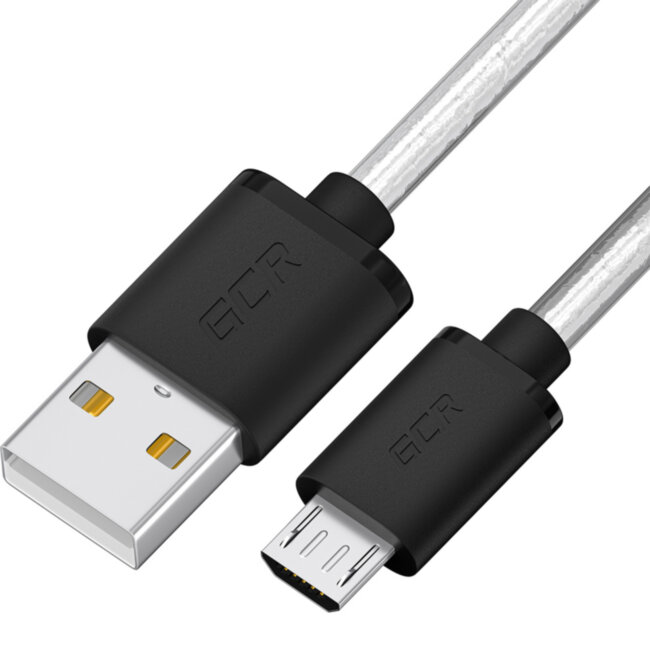GCR Кабель 1.5m MicroUSB, прозрачный, черные коннекторы, быстрая зарядка, 28/24 AWG, GCR-54476 Кабель Greenconnect 1.5 м (GCR-54476) GCR Кабель 1.5m MicroUSB, прозрачный, черные коннекторы, быстрая зарядка, 28/24 AWG, GCR-54476 Кабель Greenconnect 1.5 м (GCR-54476)