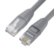 GCR Патч-корд прямой 0.3m LSZH UTP кат.6, серый, 24 AWG, литой без фиксатора, ethernet high speed, RJ45, T568B, GCR-53081 Greenconnect GCR-53081