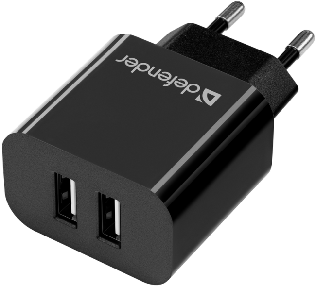 Defender Сетевой адаптер UPC-21 2xUSB,5V/2.1А кабель microUSB Defender 83581 Defender Сетевой адаптер UPC-21 2xUSB,5V/2.1А кабель microUSB Defender 83581