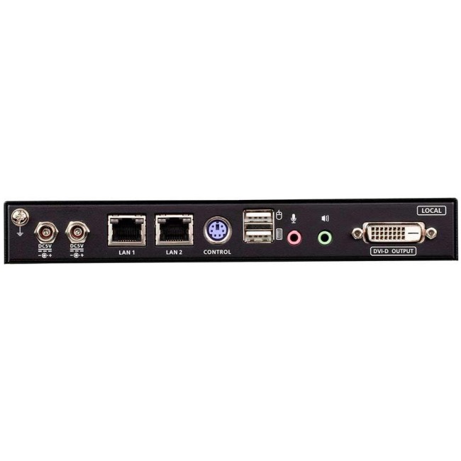 Удлинитель, KVM+DVI, управление по IP, Rackmount/Desktop, 10/100 Base-T, с KVM-шнурами PS2 1х1.2м.;USB 1x1.2м., TCP/IP, (Virtual Media;WIN98SE/ME/2000/XP/FREE-BSD/LINUX 7.0 или выше;1600x1200 60Hz;) ATEN CN9600