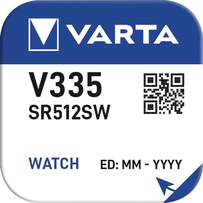 Батарейка Varta 335 (SR512SW) BL1 Silver Oxide 1.55V (1/10/100) (1 шт.) Varta SILVER OXIDE SR512SW (00335101111) Батарейка Varta 335 (SR512SW) BL1 Silver Oxide 1.55V (1/10/100) (1 шт.) Varta SILVER OXIDE SR512SW (00335101111)