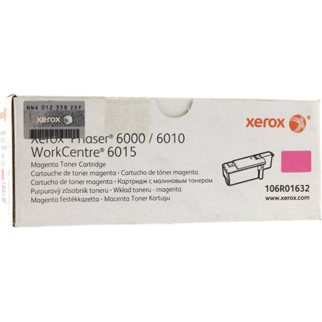 Тонер-картридж малиновый PH6000B Xerox 106R01632