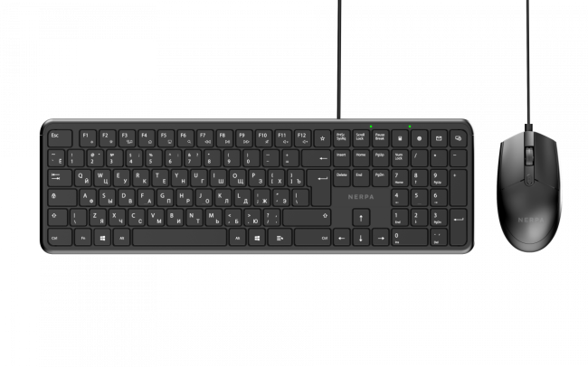 Комплект клавиатура+мышь NERPA KG100 (NRP-KG100-W-BLK) Комплект клавиатура+мышь NERPA KG100 (NRP-KG100-W-BLK)